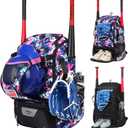 Softball Bag,Softball Bat Bag For Youth Adults,Baseball Bag with Fence Hook for TBall Bat & Equipment,Lightweight Baseball Bat Backpack with Shoe Compartment,Large Main Compartment for Helmet