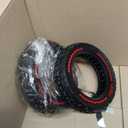 10x2.5 Scooter Tires 2-Pack Tubeless - 60/70-6.5 Airless Off-Road Replacement for Segway Ninebot Max G30/G2, Gotrax G6/G5/G MAX/ECLIPSE (Red)