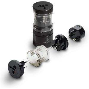 Targus Universal Travel Adapter, International Plug Adapter, Travel Worldwide Power Adapters for Europe, UK, Asia, Africa, LAC, MENA, & USA, Travel Plug Adapter (APK01US1)