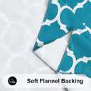 Smiry Rectangle Table Cloth, Waterproof Vinyl Tablecloth with Flannel Backing for Rectangle Tables, Wipeable Spillproof Plastic Tablecloths for Dining, Camping, Indoor and Outdoor (54"x78", Teal)