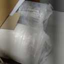 3.7 inch Thickened Orthopedic Dog Beds for Medium Dogs, Supportive Dog Sofa Bed with 28D Egg-Crate Foam, Removable Washable Plush Cover, Waterproof Lining, Half-Round Design for Puppy,Senior Dog