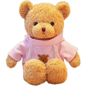 Teddy Bear Stuffed Animal Cute Plush Doll SoftToy 11.8" Gift for Girls Boys Birthdays Christmas Children's Day Halloween Thanksgiving Day (Pink Bear)
