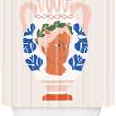 Society6 Greek Goddess Vase Beshka Kueser Shower Curtain, 72" x 69", Multi