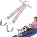 Foot Pedal Resistance Band for Women Core Workout, Fabric Resistance Band with Handles 150lb Full-Body Exercise Band for Arm & Leg Muscle Training, Adjustable & Fixed Length Options