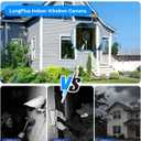 LongPlus 3K 5MP Window Camera with Night Vision, 2.4ghz & 5ghz WiFi Safeview Indoor Window Cameras for Home Security, AI Smart Detection, 2-Way Audio, Easy & Quick Install, 24/7 Recording