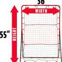Franklin Sports Pitch Back Rebounder and Switch Hitter Pitching Target - 2 in 1 Return Trainer and Catcher Target - Perfect for Pitching, Fielding and Throwing Practice - 55 x 36 Inch