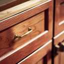 Goo-Ki 6 Pack 3 3/4'' Center to Center Modern Champagne Bronze Cabinet Pulls Sleek Tapered Handle for Classic Furniture Contemporary Kitchen Drawer Hardware