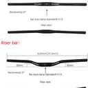 UPANBIKE Mountain Bike Road Bike Handlebar Aluminum Alloy Flat Bar 25.4mm*600mm