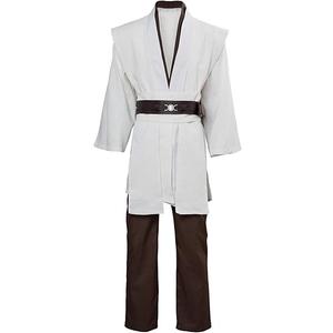 Laku Tunic Costume Mens Tunic Hooded Robe Cosplay Full Set Halloween Costume (Large, White)