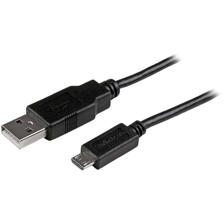 6 ft Mobile Charge Sync USB to Slim Micro USB Cable - Phones & Tablets - A to Micro B M/M - Thin Micro USB Charging Cable 