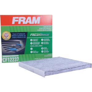 FRAM Fresh Breeze Cabin Air Filter Replacement for Car Passenger Compartment w/Arm and Hammer Baking Soda, Easy Install, CF12237 for Select Nissan Vehicles