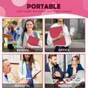 Folders with Pockets,IntoJoy 50 Pack Two Pocket Folders Business Card Holder Paper Folders with Prongs for School Office Filing Cabinet Resume Portfolio (Magenta)