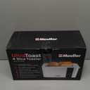 Mueller UltraToast Full Stainless Steel Toaster 4 Slice, Long Extra-Wide Slots for Bagels and Waffles, 6 Browning Levels, LED Display, Cancel/Defrost/Reheat Functions & Removable Tray, Kitchen Gadgets