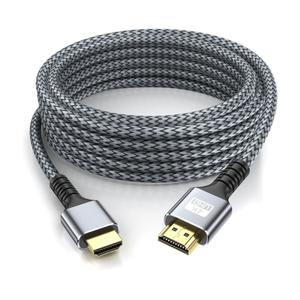 4k Hdmi Cable 50ft Ultra High Speed HDMI 2.0 Cable 4K@60HZ 3D ARC Gold Plated Connector Ethernet Audio Video Return HDMI Cord for UHD TV Monitor Laptop Xbox PS4/PS5 Roku TV ect.(Silvery) 50 Ft