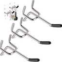 2 x 60 PCS 2 Inch Pegboard Hooks, Heavy Duty Peg Board Organizer Accessories, Tool Hangers Fit 1/4" Pegboard, Perfect for Garage Storage, Workshop, Craft Room and Wall Hanging Tool