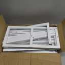 8.2FT Adjustable Backdrop Stand Kit - Square Wedding Arch & Balloon Arch for Photo Booth Background, Baby Shower, Birthday Party Decorations (Portable Frame) (White, 8.2X 8 FT)