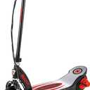 Razor Power Core E100 Electric Scooter for Kids Ages 8+ - 100w Hub Motor, 8" Pneumatic Tire, Up to 11 mph and 60 min Ride Time, for Riders up to 120 lbs (Red)