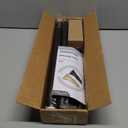 YNL Matte Black Shower Curtain Rod 36-84 Inch(3-7ft), No Slip No Drill Stainless Steel Spring Tension Curtain Rod, No Rust Shower Rod Adjustable For Bathroom Window Bedroom