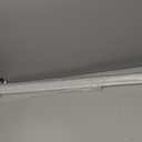 Fullhawl White Desk Wall Gap Filler PVC Plastic Cover Strip, 1 Pcs