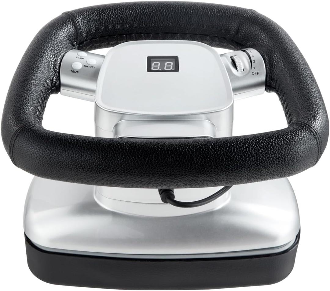 Happybuy Chiropractic Massager, 400-4600rpm Adjustable Speed, Professional Handheld Vibrating Therapy for Back, Neck, Shoulder Muscle Pain Relief, Orbital Massager, Ergonomic Design