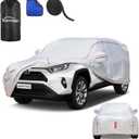 Car Cover Waterproof All Weather for Toyota Rav4 2006-2025,All-Around Fastening and 4 Upgrades, 30s Quick-Install for Car Cover