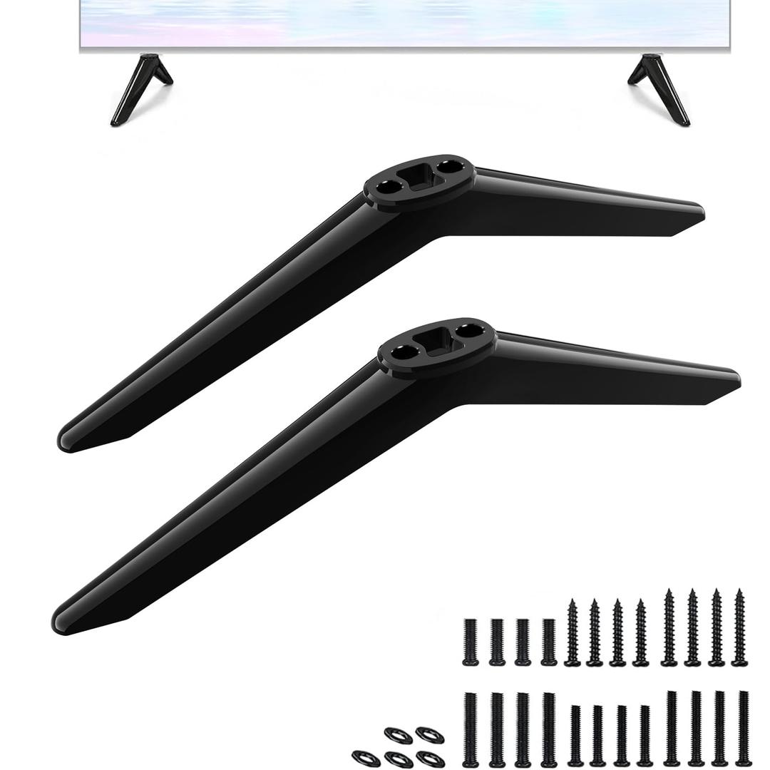 TV Stand for Westinghouse Roku TV Legs, TV Stand Legs for Compatible with Holes Center Distance 1.3cm/0.51inch - 2.4cm/ 0.94inch, Please Measure Distance Between TV Bottom Two Holes, Black