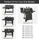 Criditpid Grill Replacement Parts for Chargriller 5050, 5650, 3001, 3030, 5072, 3008, 4000, 5252, 5050 Grill Models, Stainless Steel Heat Plates, Burner Tubes, Hanger Brackets, Electronic Ignitor.