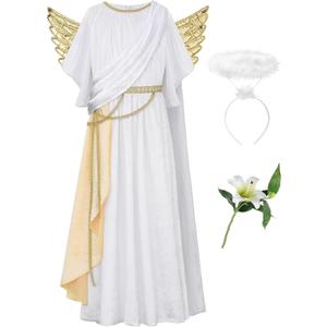 Kid Angel Costume with Wings,Halo and Artifactual Lily Flower, 150