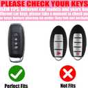 Key Fob Cover with Diamond Keychain Compatible with Nissan Car Key Holder Compatible with Nissan Rogue Pathfinder (2023 2024 2025) Sentra (2024 2025) for Women, 5 Buttons (Silver-Heart)