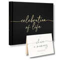 Lamare Funeral Guest Book for Memorial Service – Elegant Celebration of Life Guest Book and in Loving Memory Guest Book - Condolences Book for Funeral