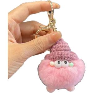 Cute Plush Keychains Cute Kawaii Keychains Plush Keychain For Handbag Backpack Soft Party Favors For WomenPink Shortleg
