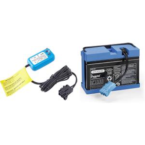 12V 8AH and Charger Combo Kit for Peg Perego for John-Deere for Ground Force Tractor Ground Loader Construction Loader for Dual Force for Ducati GP for Hypercross Ride on Car