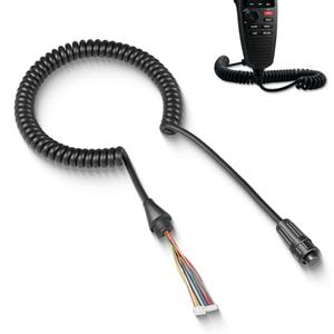 Hihitomorrow 474342 Replacement Coiled Microphone Cord Cable Part Fit for Garmin GHS 10 Mic Radios