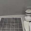 1 Set Solar Ceiling Fan Kit 25w Solar Powered Rechargeable Ceiling Fan with 3 Color Light and Remote Control, Built in 5000mah Battery, for Outdoor Chicken Coop Camping Tent