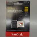 SanDisk 128GB Extreme microSDXC UHS-I Memory Card with Adapter - Up to 190MB/s, C10, U3, V30, 4K, 5K, A2, Micro SD Card - SDSQXAA-128G-GN6MA