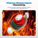 Battery Disconnect Switch, Malictele On/Off Side Post Battery Switch 275A 12-48V Power Cut Master Disconnect Isolator for Car Vehicle RV and Boat