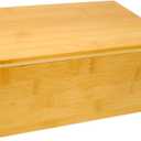 11" Bamboo Wood Stash Storage Box by Trademark Innovations