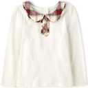 Gymboree Girls' and Toddler Long Sleeve Peter Pan Collar Top