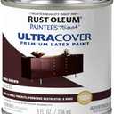 Rust-Oleum 1977730 Painter's Touch Latex Enamel Paint, Half Pint, Gloss Kona Brown, 8 Fl Oz (Pack of 2)