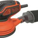 BLACK+DECKER Orbital Sander, 5-inch Disc Sander, Corded (BDERO600)