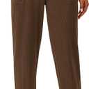 PRETTYGARDEN Women's Pants Dressy Casual 2025 Fall Elastic High Waisted Work Office Corduroy Trouser Slacks with Pockets (Brown)