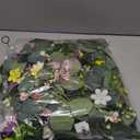 4 Pack 5.68 FT Artificial Daisy Garland with 3D Butterfly, Hanging Fake Flowers Greenery Eucalyptus Garland Floral Vines for Wedding Table Home Room Sping Decor