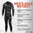 Zone3 Men's Agile Wetsuit, Large