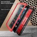 Tablet Case for 11in Tablets 2023 Released，Not Fit for iPad TCL 11 inch Tablets, DJ&RPPQ Lightweight Shockproof Kids Case with Screen Protector Stand -Red