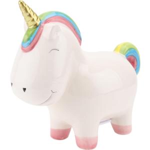 SUPVOX Unicorn Saving Pot Ceramic Jar Home Decor Coin Piggy Bank for Boys and Girls Unicorn Design