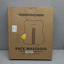 KingPavonini Back Massager for Pain Relief Deep Tissue, Up-Down Rolling & Ultra-Slim Shiatsu Back Massager with Cushion Layer, Lower Back Massage for Chair Home Office, Gift for Men Women