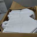 Hushee 200 Pcs Insulated Take out Bags Bulk Thermal Insulation Take Away Bags Disposable 10.24x11.02x6.69 Inch for Grocery Lunch Hot Cold Frozen Food Delivery Shipping Cooler(White)