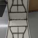 FDW 8 Foot Outdoor Dining Table, Foldable Portable Rectangular Plastic Folding Table with Built in Carrying Handle for Party and Wedding Use, White