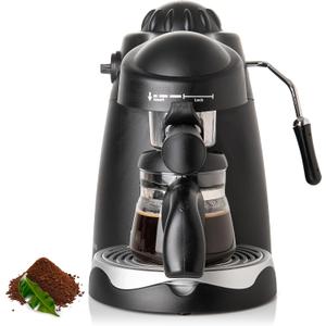 Mixpresso Espresso Maker, 3.5 Bar Espresso Machine With Milk Frother, 4 Cup Espresso/Cappuccino Maker, 800w Coffee Maker With Glass Carafe, Latte and Cappuccino Machine