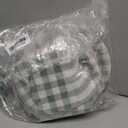 150Pcs Sage Green Gingham Party Supplies Green Gingham Paper Plates and Napkins Green Plaid Plates Disposable Greeny and White Plaid Party Decor for Birthday Family Picnic BBQ Party,Serves 50 Guests